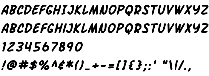 Fontin esikatselu SF Arch Rival Bold Italic