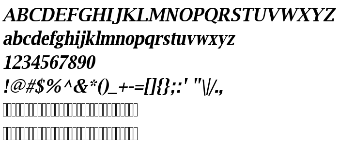 Fontin esikatselu Luxi Serif Bold Oblique