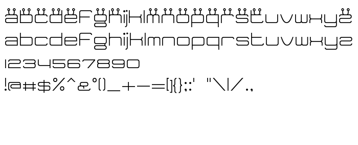 Fontin esikatselu Tidy Curve TV