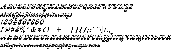 Fontin esikatselu AstronC