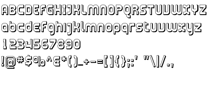 Fontin esikatselu Plasmatica Shaded
