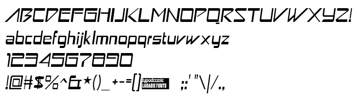 Fontin esikatselu Astron Boy Italic