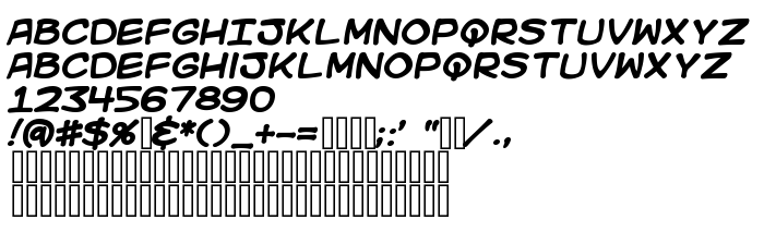 Fontin esikatselu Kid Kosmic Bold