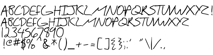 Fontin esikatselu SF Scribbled Sans SC