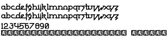 Fontin esikatselu Powderworks (BRK)