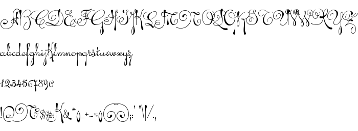 Fontin esikatselu Ariadna script