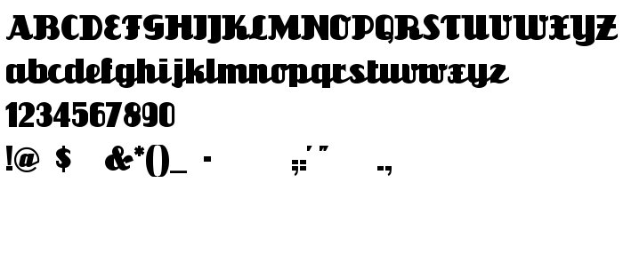 Fontin esikatselu Unicorn