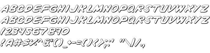 Fontin esikatselu Vigilante Notes Shadow