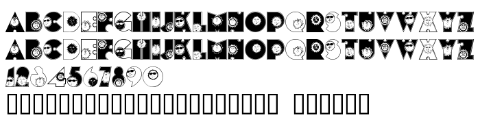 Fontin esikatselu SunshineKiddyFont