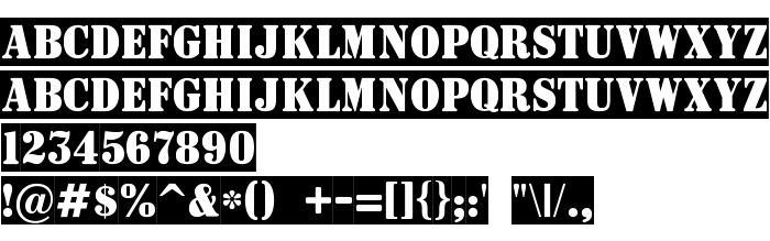 Fontin esikatselu a_SignboardTitulNrSl