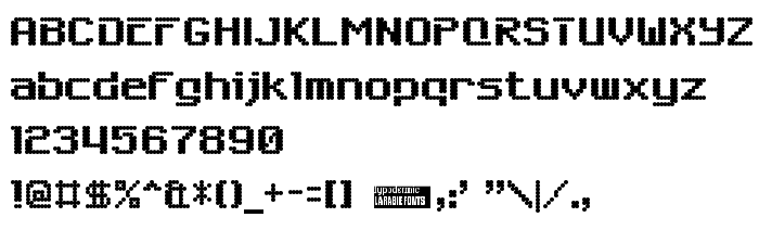 Fontin esikatselu 6809 Chargen