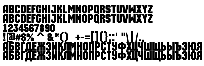 Fontin esikatselu a_MachinaOrto Bold