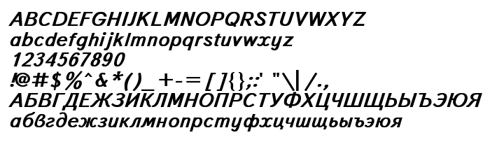 Fontin esikatselu TextBook Bold Italic