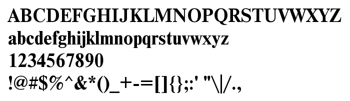 Fontin esikatselu NewtonWINCTT Bold