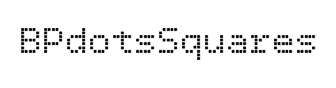 Fontti BPdotsSquares