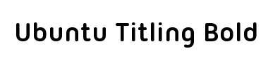 Fontti Ubuntu Titling Bold