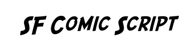 Fontti SF Comic Script