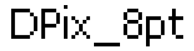 Fontti DPix_8pt