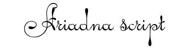 Fontti Ariadna script