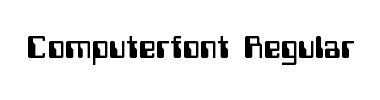 Fontti Computerfont Regular