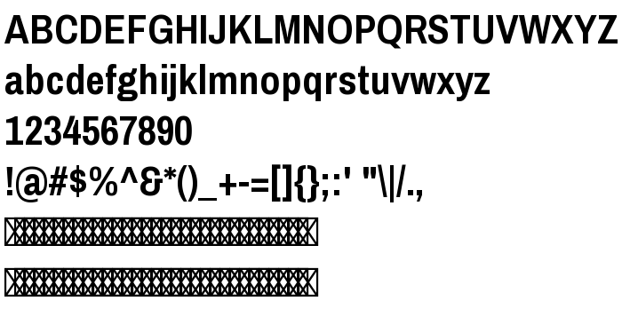 Fontin esikatselu Archivo Narrow Bold