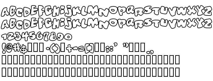 Fontin esikatselu Vitamin outlined