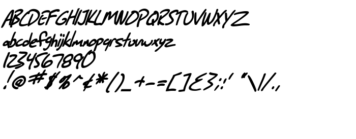 Fontin esikatselu SF Grunge Sans Bold Italic