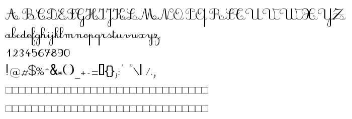 Fontin esikatselu PlumBAL