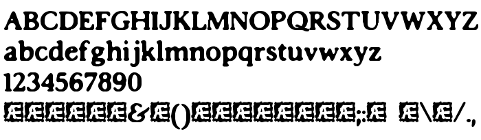 Fontin esikatselu Impossibilium (BRK)