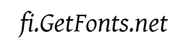 Fontti Gentium Basic Italic