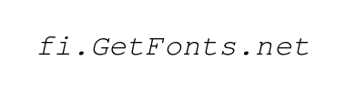 Fontti TeX Gyre Cursor Italic