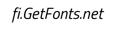 Fontti Titillium Regular Italic