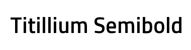 Fontti Titillium Semibold